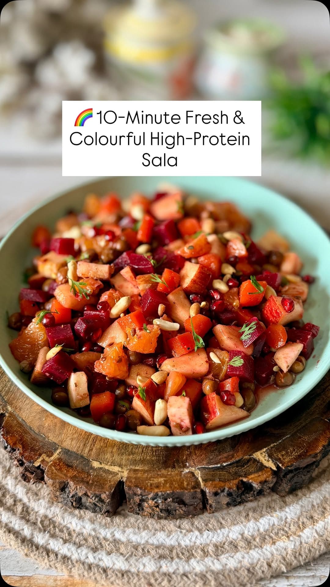 Orange–Beetroot–Carrot–Apple High-Protein Salad recipe