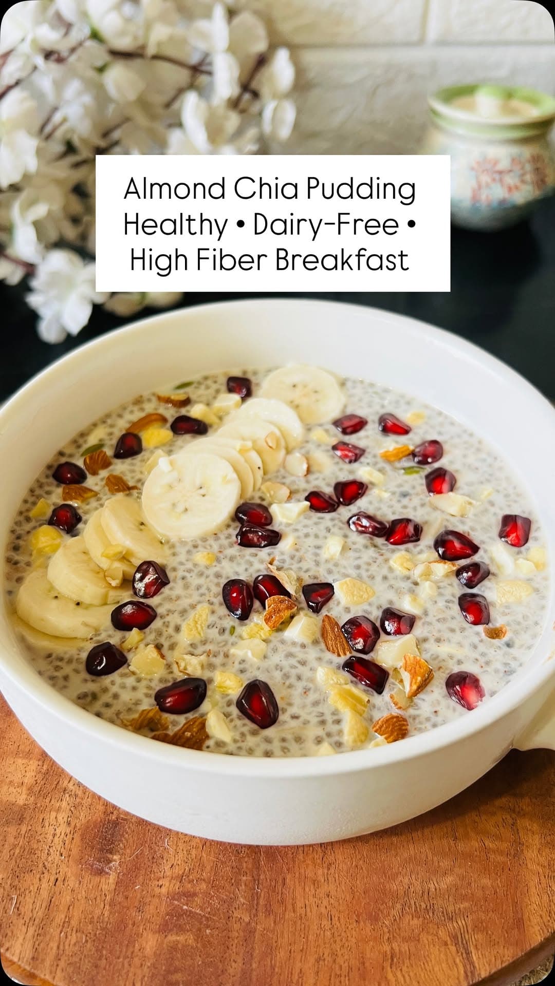 Creamy Homemade Almond Milk + Super Filling Chia Pudding recipe