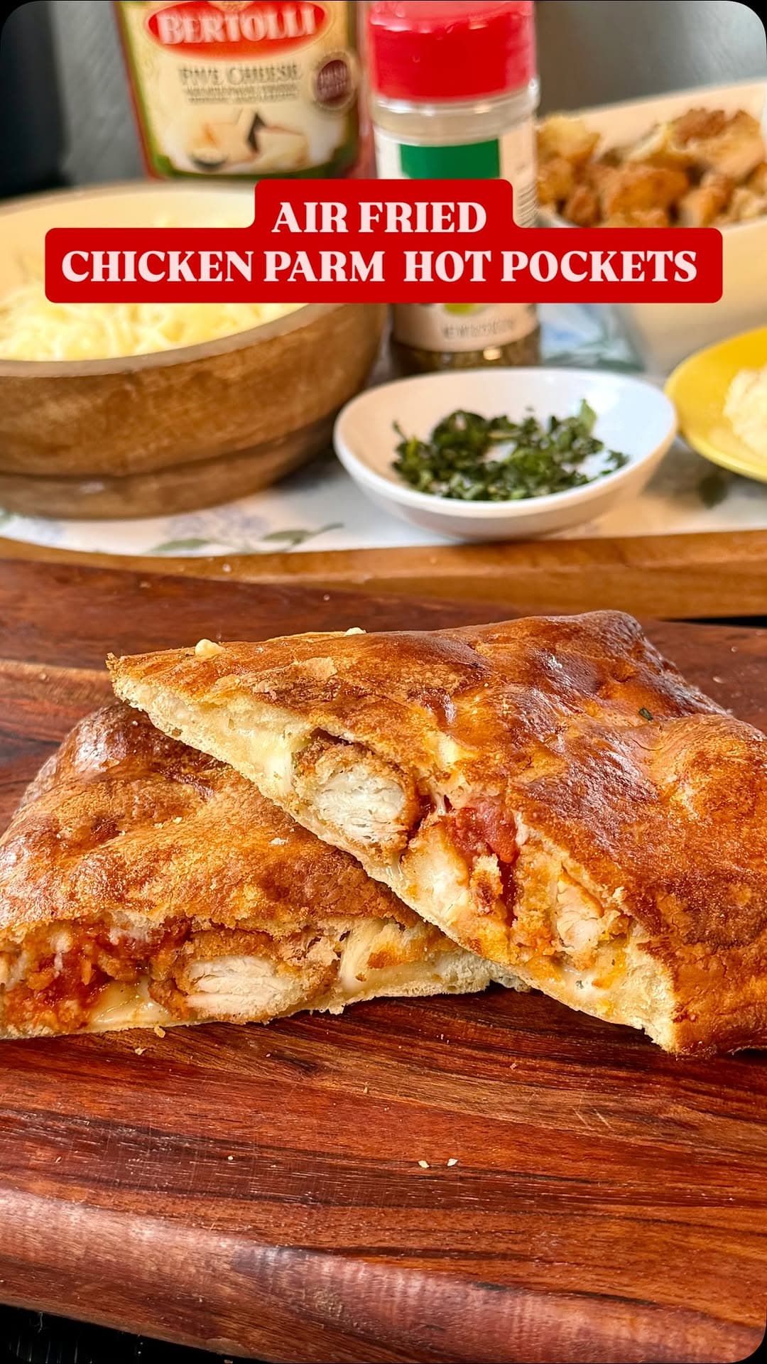 Chicken Parm Hot Pockets recipe