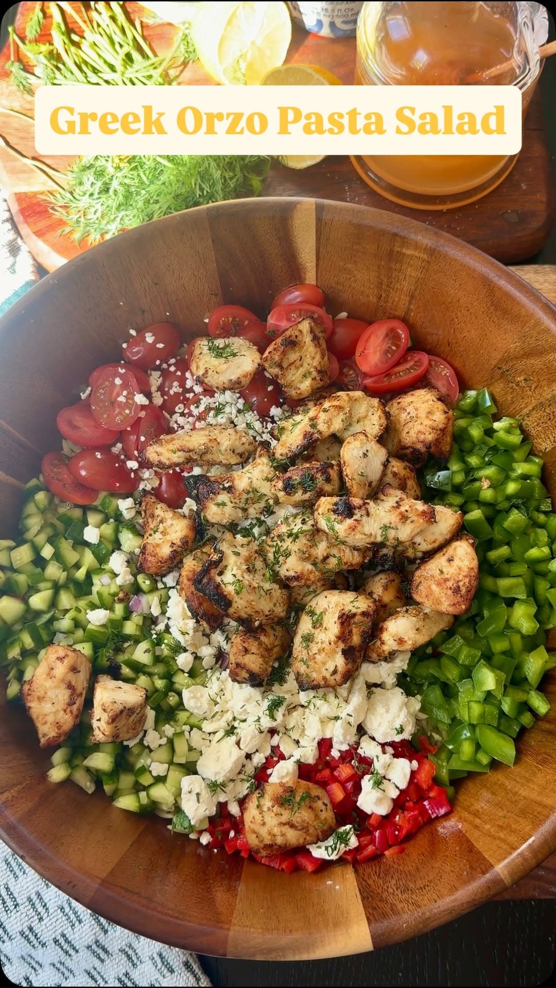 Greek Orzo Pasta Salad recipe