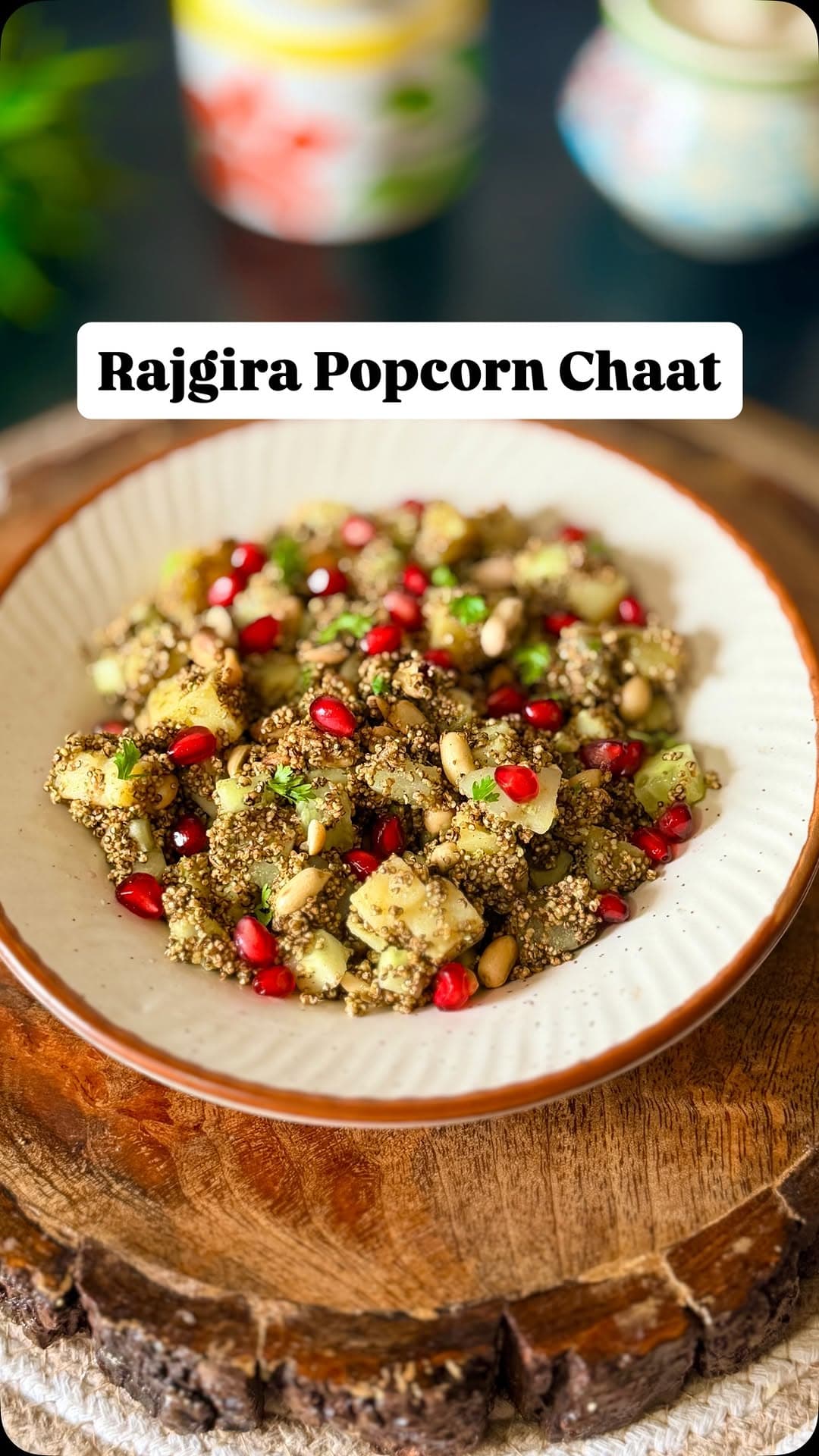 Rajgira Crunchy Popcorn Crunchy Vrat Chaat recipe
