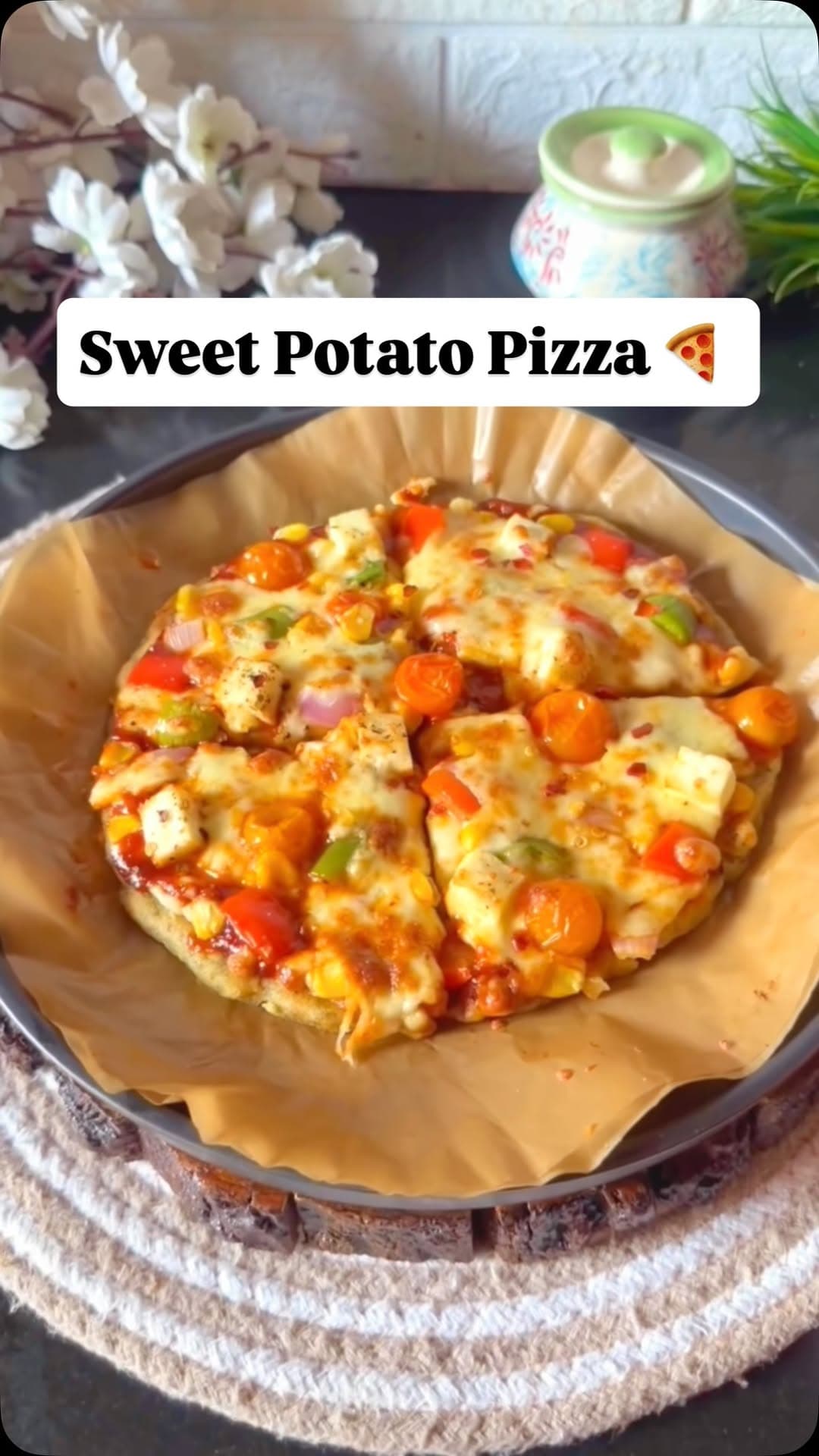 Healthy Sweet Potato Pizza recipe