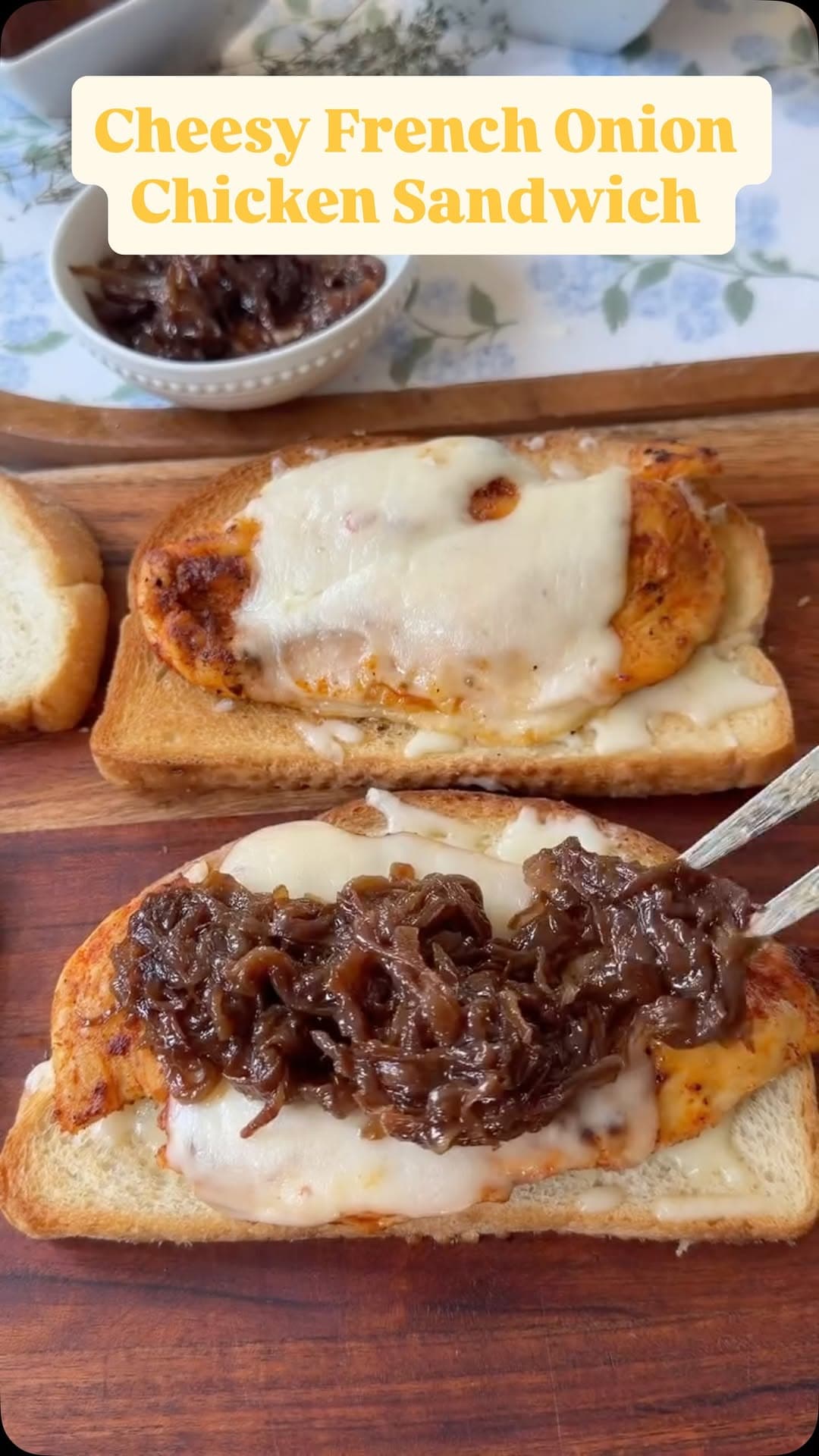 French Onion Chicken Sandwich recipe