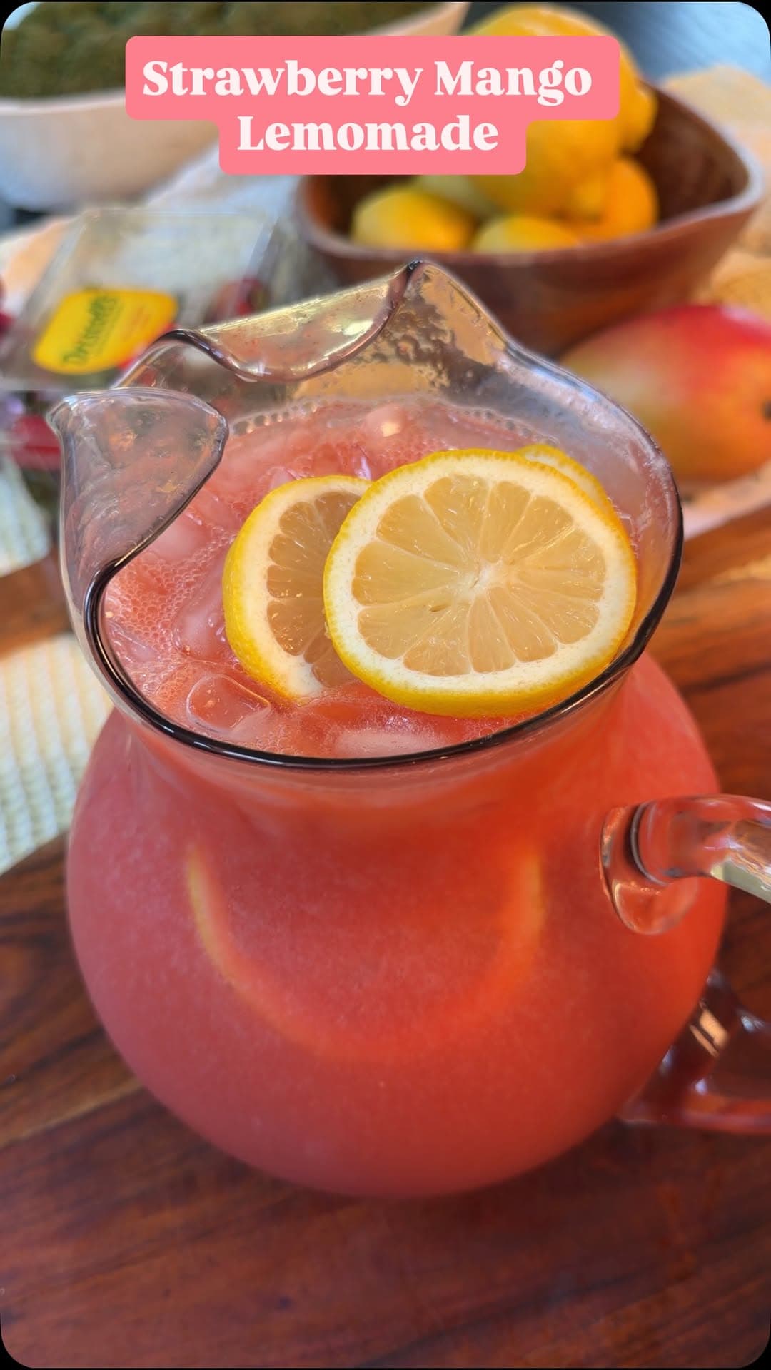Strawberry Mango Lemonade recipe