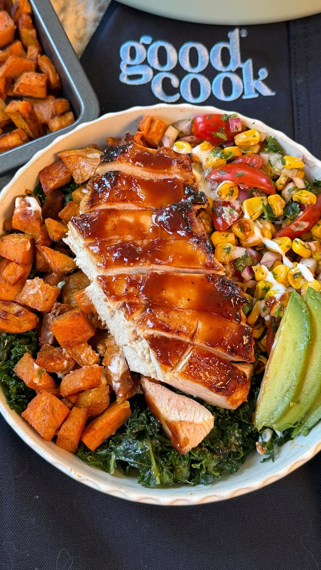 BBQ Chicken & Sweet Potato Bowls recipe