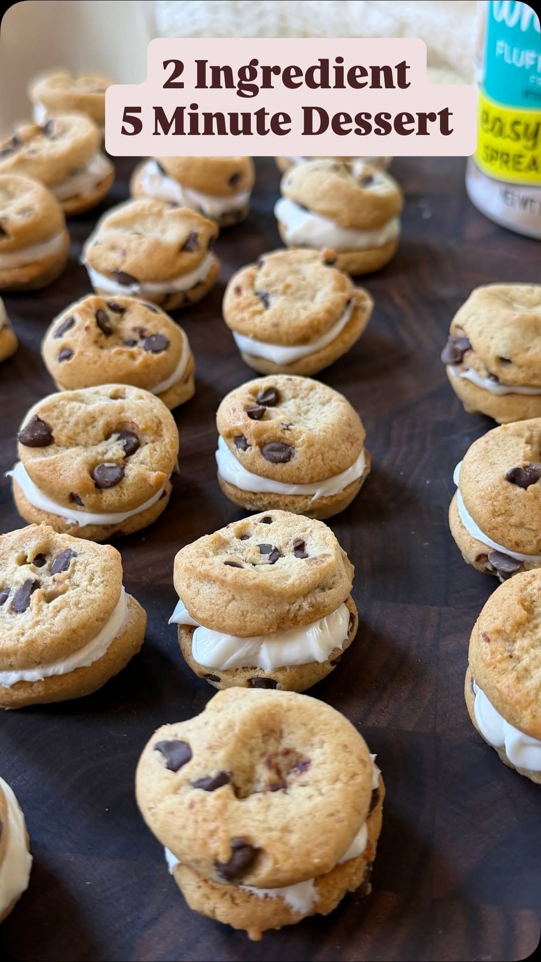 Mini Chocolate Chip Cookie Sandwiches recipe