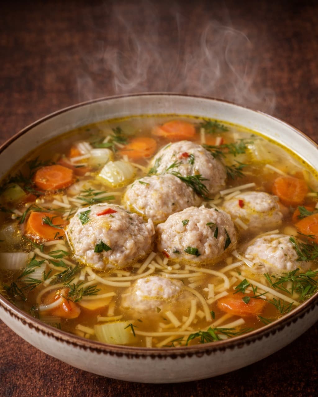 Simple Meatball Soup recipe