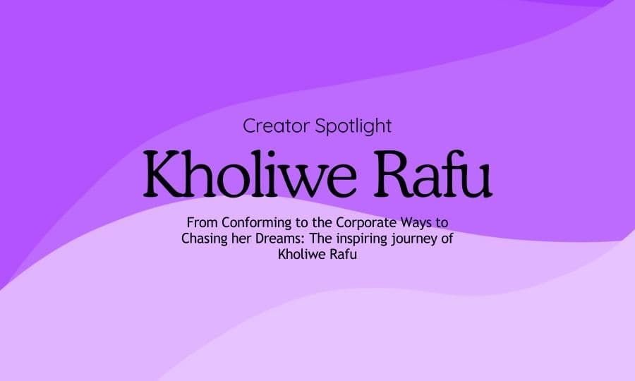 Interview article for Kholiwe Rafu, a renowned food influencer