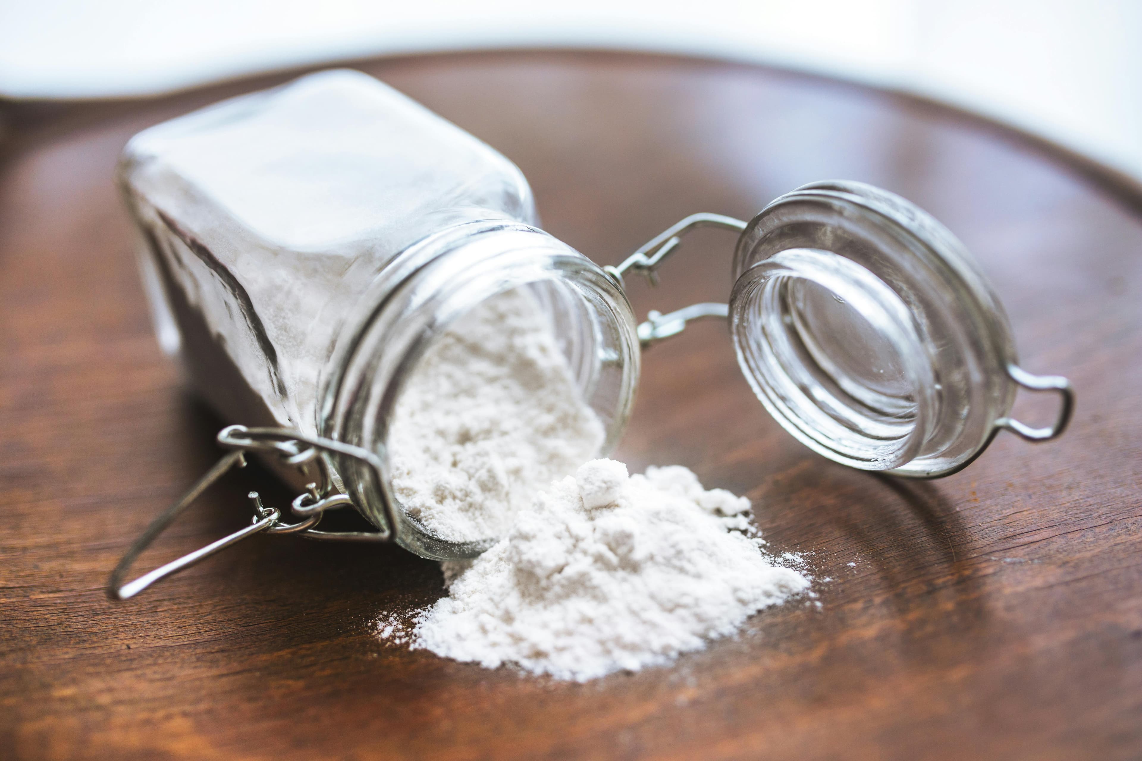 Baking soda or Sodium Bicarbonate is an alkaline substance.