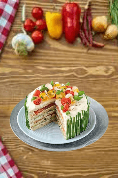 Chicken Sandwich Cake recipe