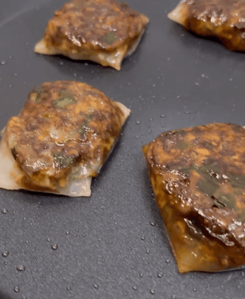 Cheese Mushroom rice paper dumplings recipe