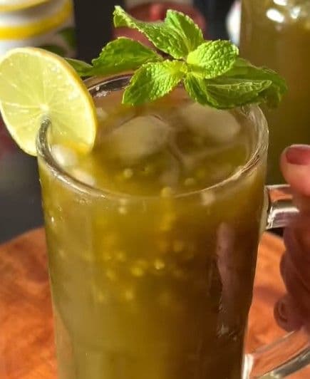 Mint Jaggery Refreshing Drink recipe