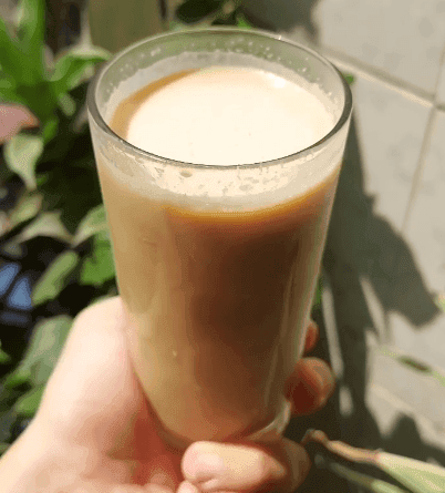 Frothed Coffee with Caramel recipe