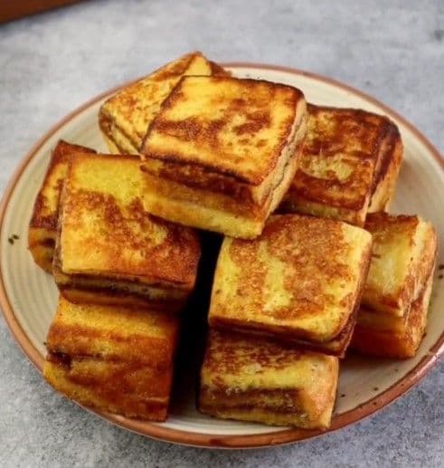 Eggless Chocolate French Toast recipe