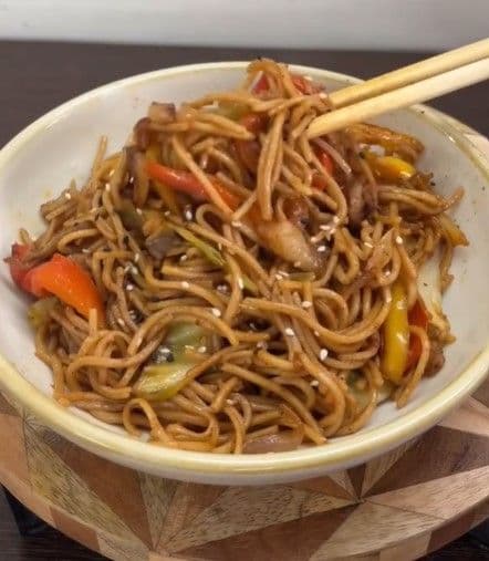 Soba Noodles with Sauce recipe