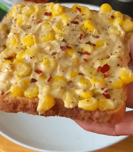 Cheesy Corn on Toast recipe
