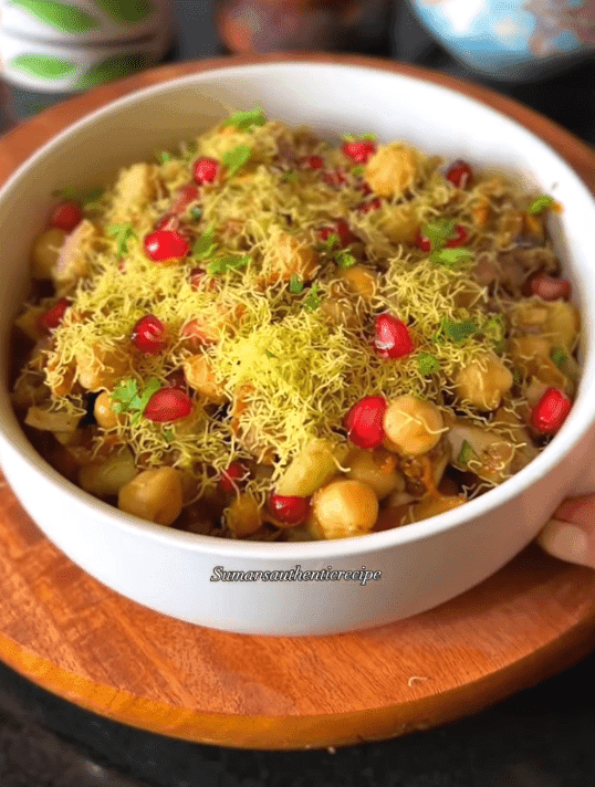 Sweet Potato and Chickpea Chaat recipe