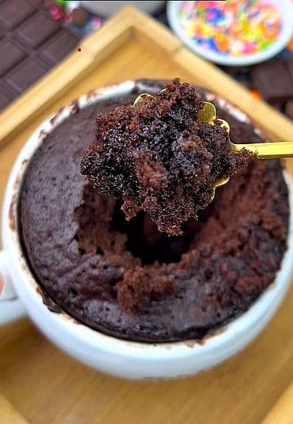 1-Minute Choco Lava Mug Cake| Choco lava cake in a mug recipe| Choco Lava Recipe recipe