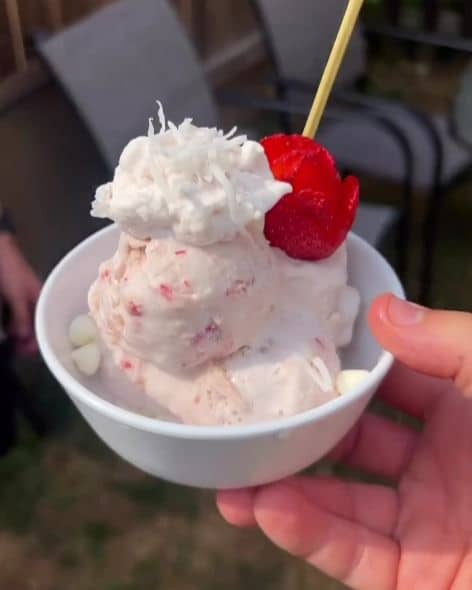 Strawberry Cake Batter Ice Cream recipe