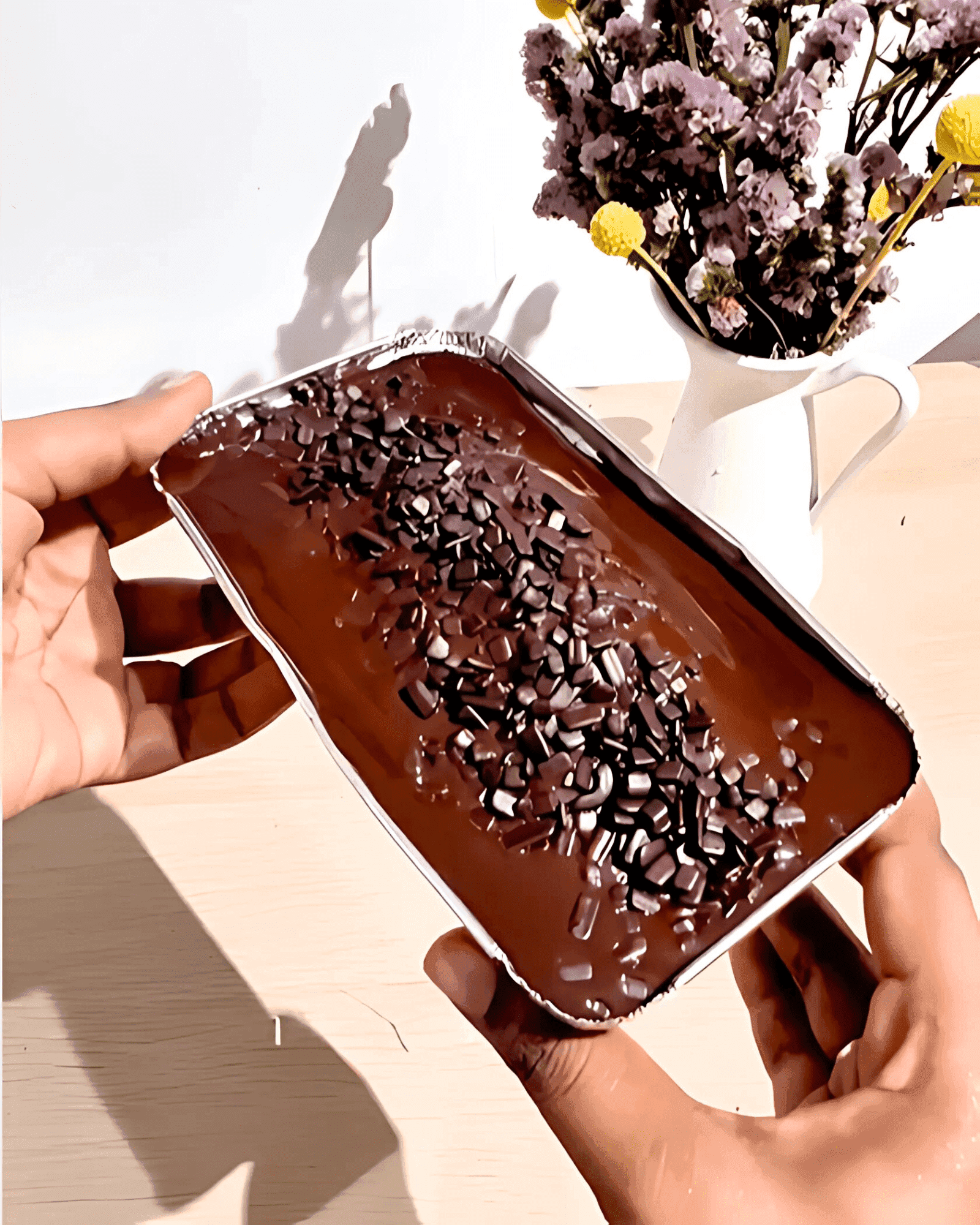 Eggless Chocolate Moist Cake