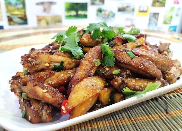 Cumin Chicken Wings and Potatoes Bite recipe
