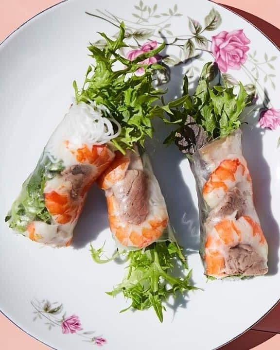 Pork and Prawn Rice Paper Rolls recipe