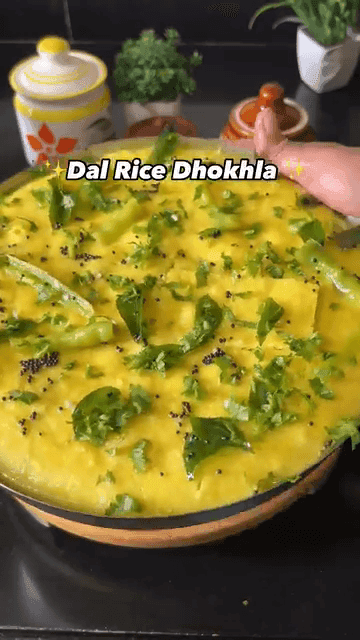 Dal Rice Dhokla recipe