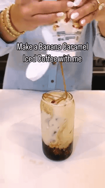 Banana Caramel Iced Coffee recipe