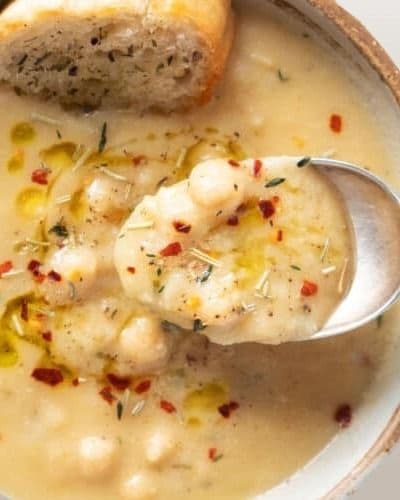 Creamy Garlic Chickpea Soup recipe