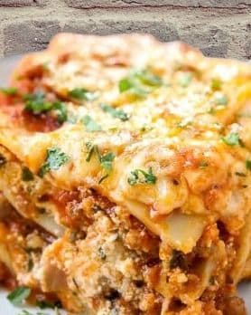Easy Bread Lasagne recipe