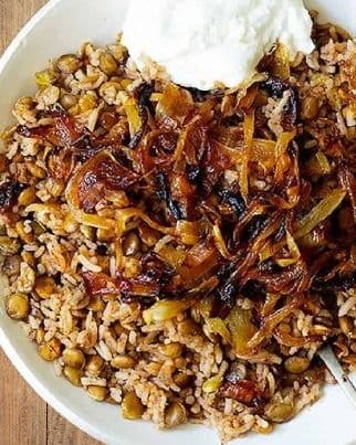 Mujadara (Lentils and Rice with Caramelized Onions) recipe