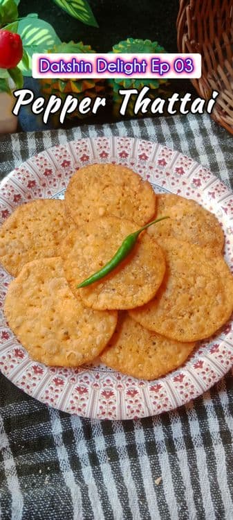 Pepper Thattai recipe