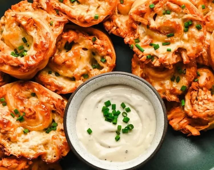 Buffalo Chicken Pinwheels recipe