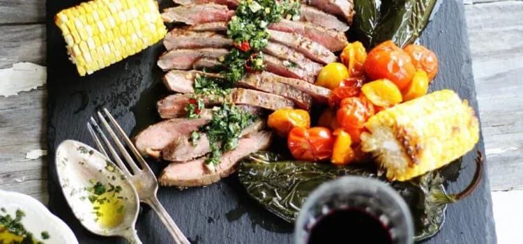 Grilled Flank Steak with Chimichurri Sauce recipe