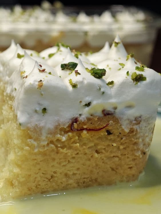 Eggless Rasmalai Tres Leches Cake recipe
