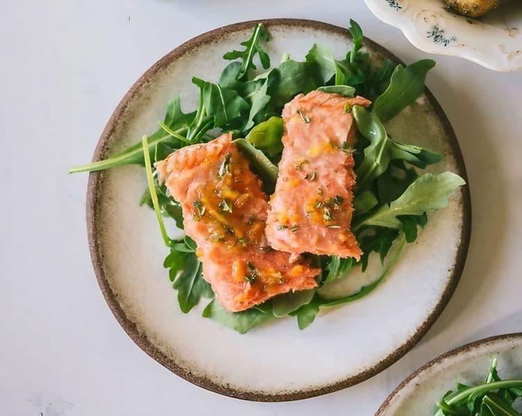 Baked Salmon with Orange Marmalade Glaze recipe