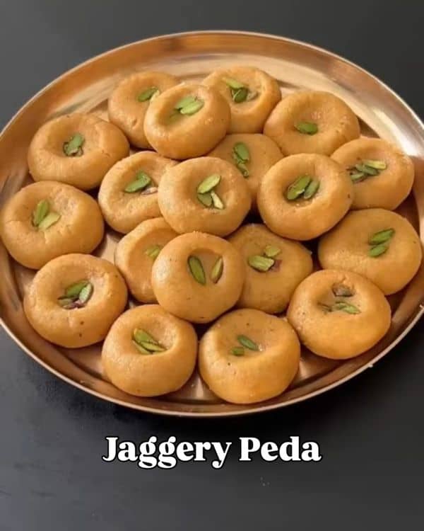 Jaggery Peda (Gur Peda) recipe