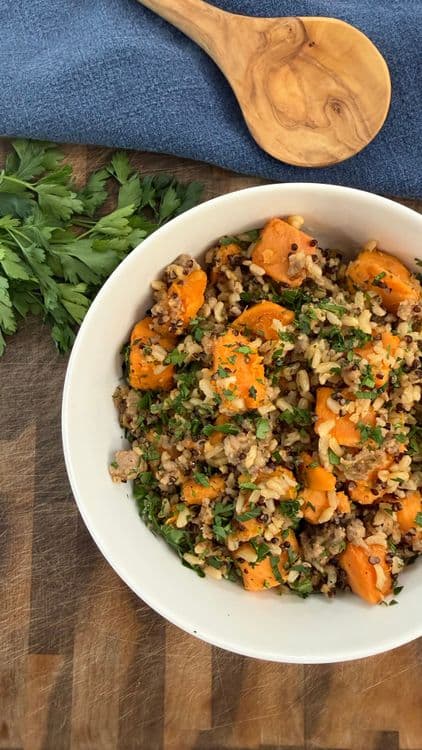 10 minute sweet potato and sausage hash recipe