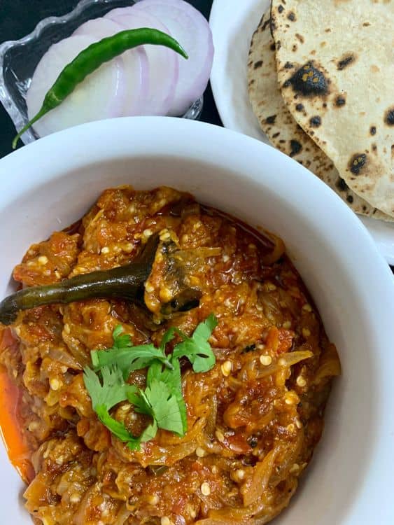 Baingan Bharta (Fire-Roasted Eggplant Mash) recipe