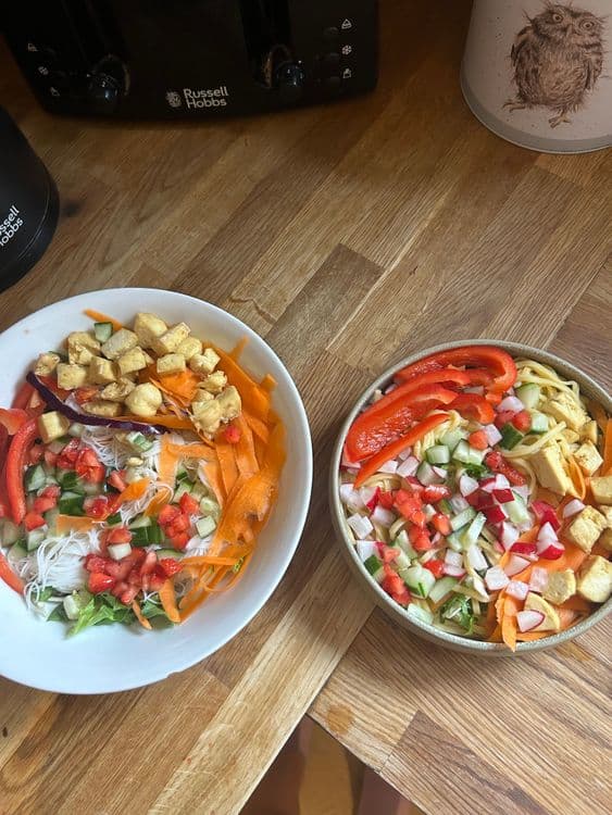 Thai Tofu Noodle Bowl recipe