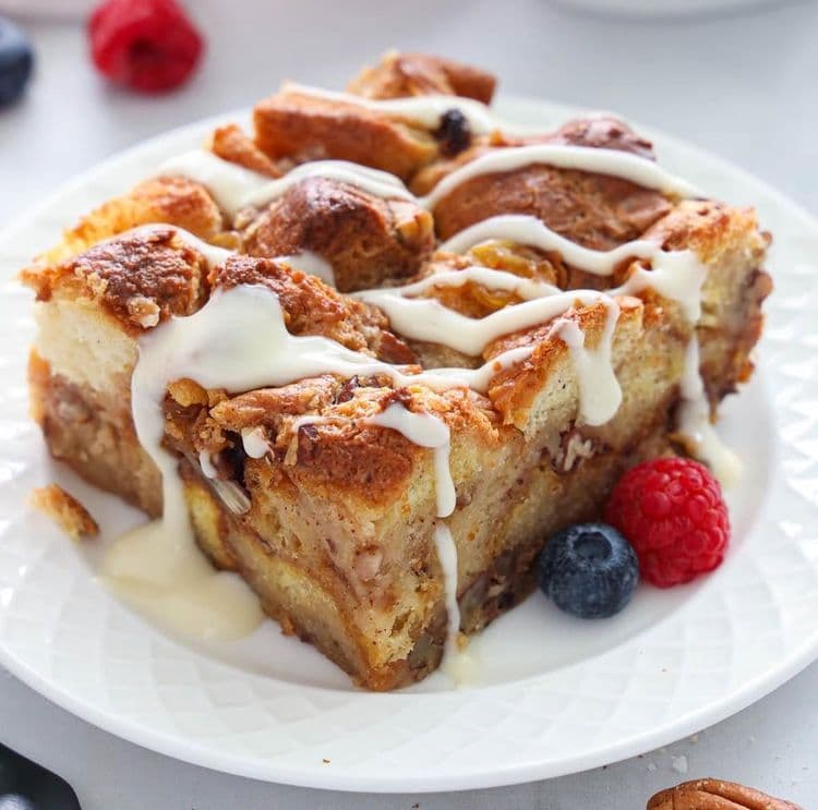 Brioche Bread Pudding with Rum Sauce recipe
