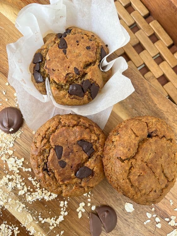 Vegan Banana and Oat muffins recipe