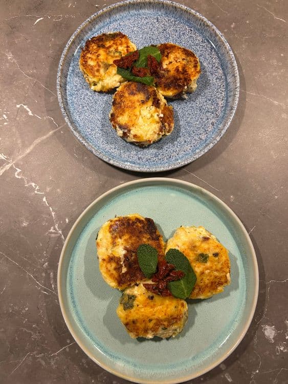 Savory twist on syrniki recipe