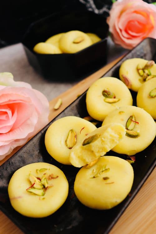 Instant Kesar Peda recipe