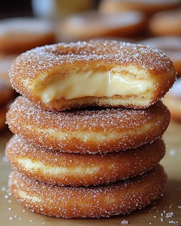 Cheesecake Stuffed Churro Cookies recipe