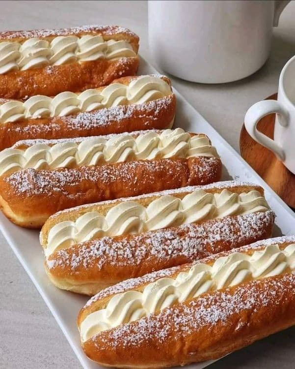 Fresh Cream Doughnuts recipe