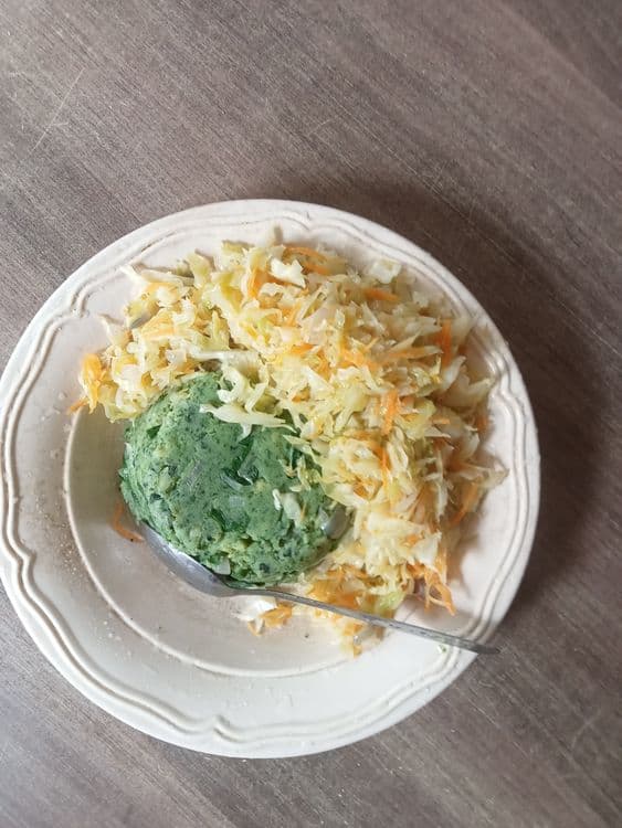 Múkimo and steamed cabbage recipe