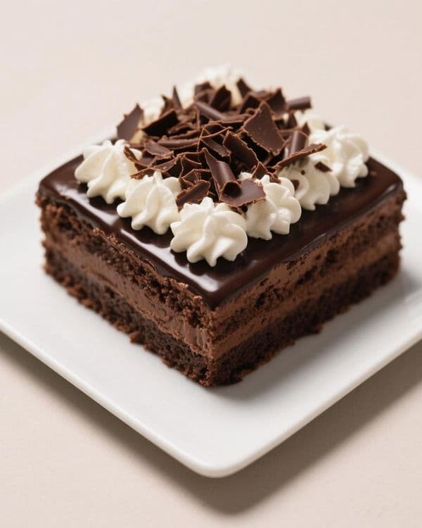 Chocolate Cake with Ganache & Whipped Cream recipe