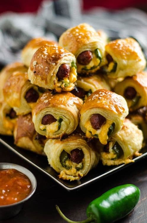 Jalapeño Popper Pigs in a Blanket recipe