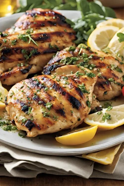 Grilled Lemon Herb Chicken Thighs recipe
